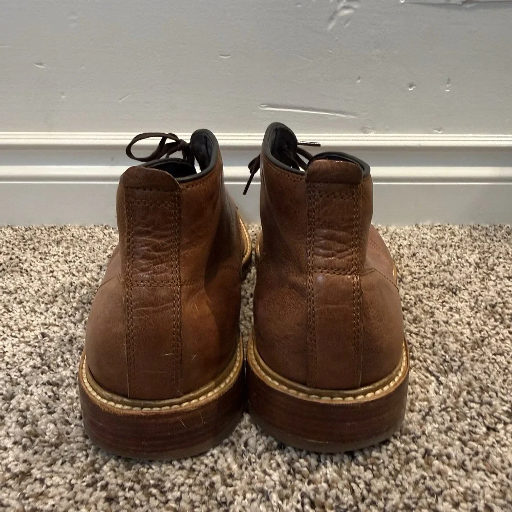 Cole Haan Lace Up Brown Leather Chukka Ankle Boots. Men's 12 M